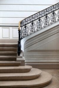Interior of a classic French mansion in Bordeaux city
