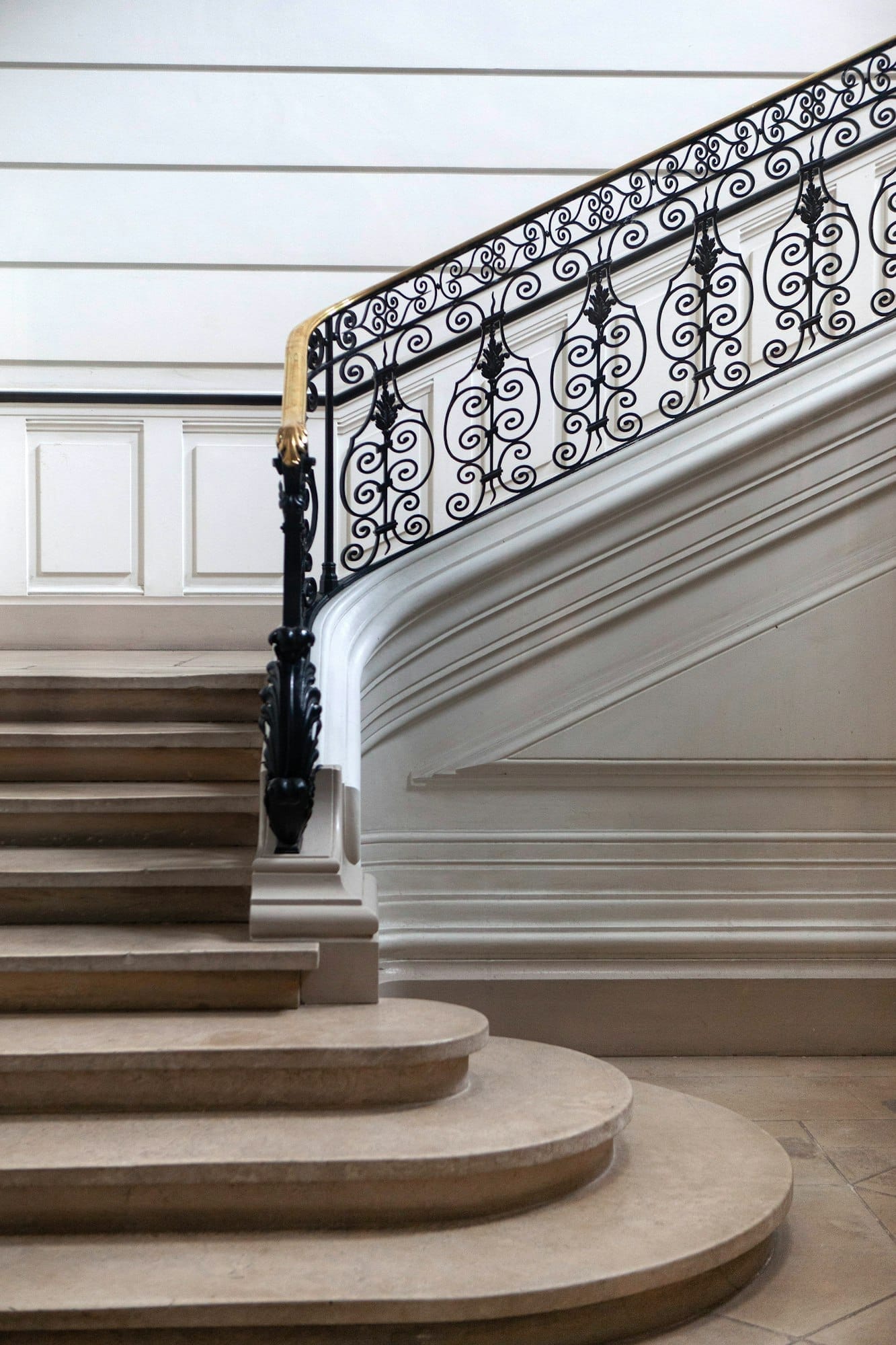 Interior of a classic French mansion in Bordeaux city